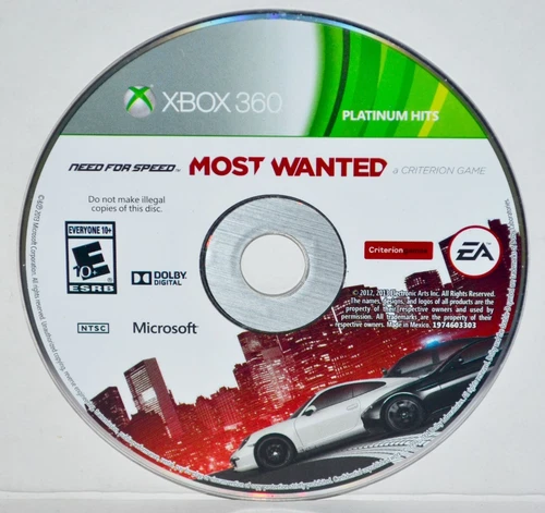 Need for Speed: Most Wanted (Microsoft Xbox 360, 2012) Racing Video Game🔥