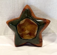 Stunning Vintage French Faience Star Shaped Trinket Dish