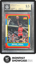 MICHAEL JORDAN BGS 9.5 1986-87 FLEER BASKETBALL #57 ROOKIE CARD RC BULLS GEM