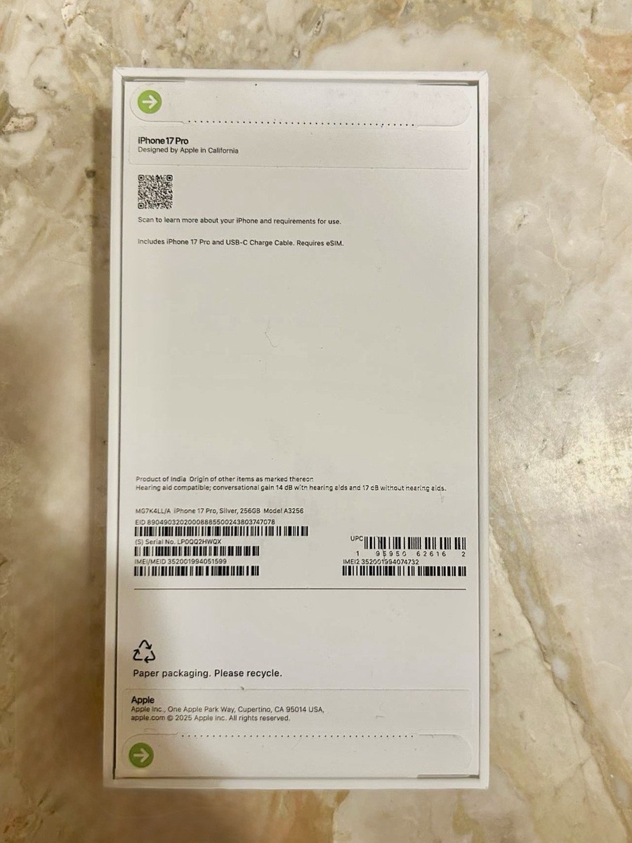 Apple iPhone 17 Pro - 256 GB - Silver (Unlocked) for sale online