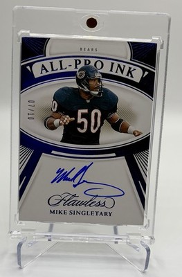 2024 Panini Flawless ALL-PRO Ink Mike Singletary Autograph /10 Chicago Bears