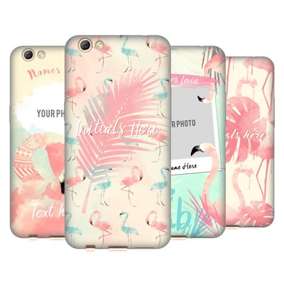 CUSTOM CUSTOMIZED PERSONALIZED FAB FLAMINGO SOFT GEL CASE FOR OPPO PHONES