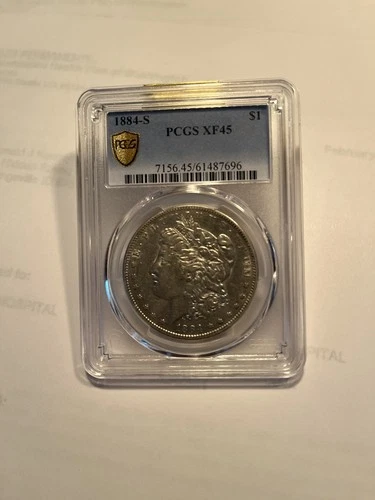 1884-S Morgan Silver Dollar XF-45