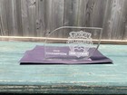 2015 Pokemon City Championships Champion Glass Trophy Prize Plaque — photo 1