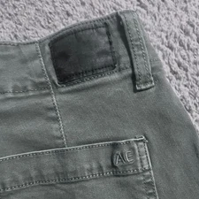American Eagle Outfitters AE Distressed Skinny Jeans Olive Green Size 4 Long