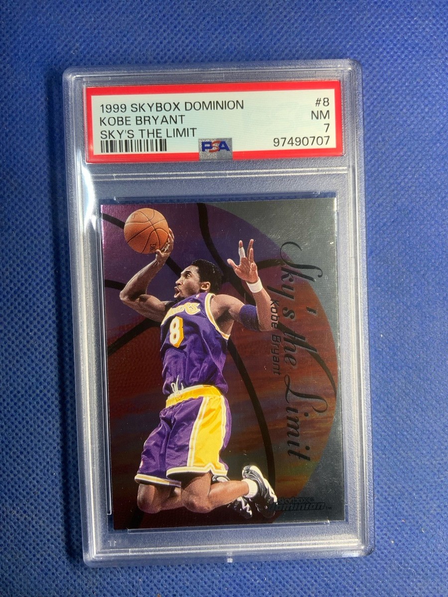 伝説の右腕 FLEER LIMITED SKYBOX EDITION 1999 Skybox Dominion Kobe Bryant Sky's The Limit PSA 7 NM
