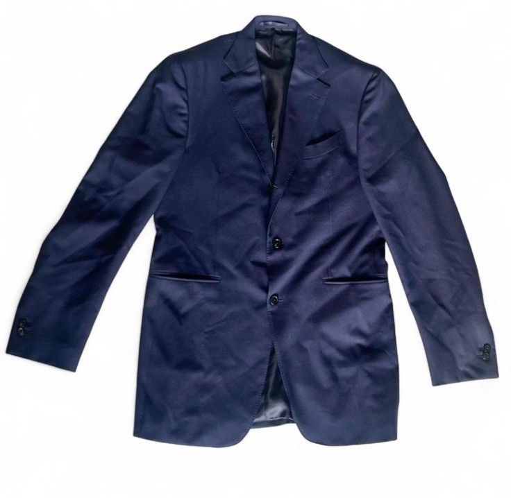 Navy Blue Holland and Sherry Men's Suit 3 Roll 2 Button Closure | eBay