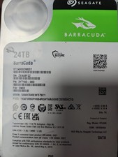 Seagate BarraCuda 24TB HDD ST24000DM001 3.5in SATA Smart Test Passed