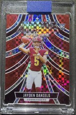 🚨2024 Panini Rookies & Stars Airborne RC JAYDEN DANIELS Red Plaid Prizm A-JDS🏈