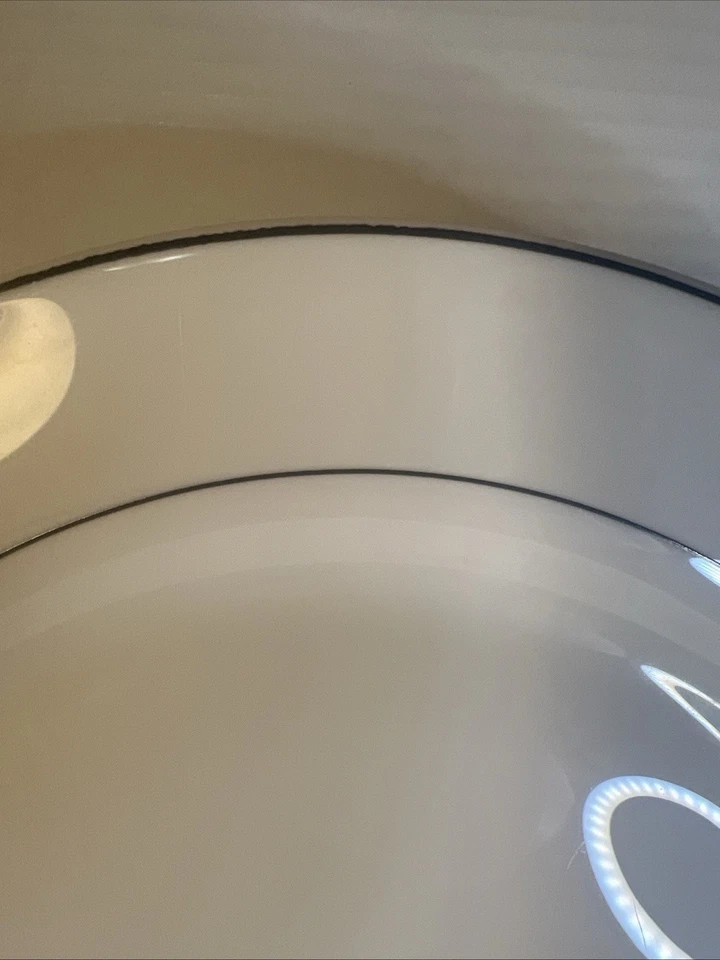 Platos de picar Arcoroc "Arcopal Geneva" (juego de 4) blanco carbón borde 12 1/2" XL Foto 3 de 4