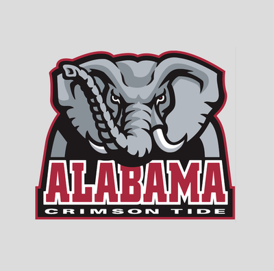 #ad Sticker Alabama Crimson Tide Logo Die Cut Laminated Vinyl Decal $3.50