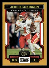 2023 Score #130 Jerick McKinnon Gold Kansas City Chiefs