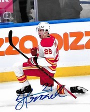 Samuel Honzek Signed 8x10 Photo Calgary Flames 1st NHL Goal Autographed COA