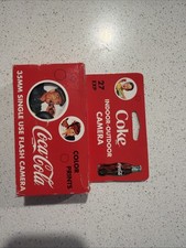 Coca-Cola Single Use Flash 35MM Indoor Outdoor Camera Color Prints Collectible