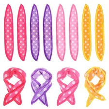 Rulos de almohada para el cabello, 8.1 x 1.38 pulgadas, esponja suave, 4 colores