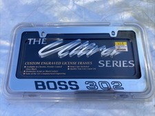 Ford Mustang Boss 302 License Plate Frame Stainles Steel Chrome Automotive Ultra
