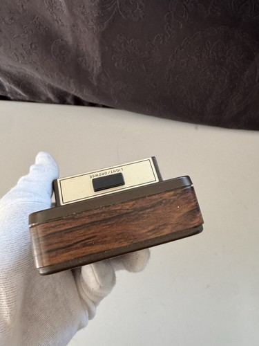 Sveglia vintage anni 80 Westclox quarzo venatura legno plastica vintage anni 80 tomepiece - Foto 6 di 7