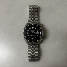 Seiko 5 Automatic Diver Wristwatch Black Dial...