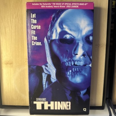 Stephen King's Thinner VHS + Special Effects and Bonus Material Tom Holland 1993