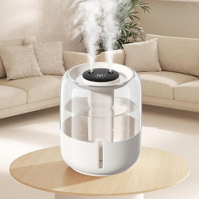 Ultraleiser 4L Luftbefeuchter mit Top-Füll Nachtlicht & Auto-Shutoff  USB 3 Modi
