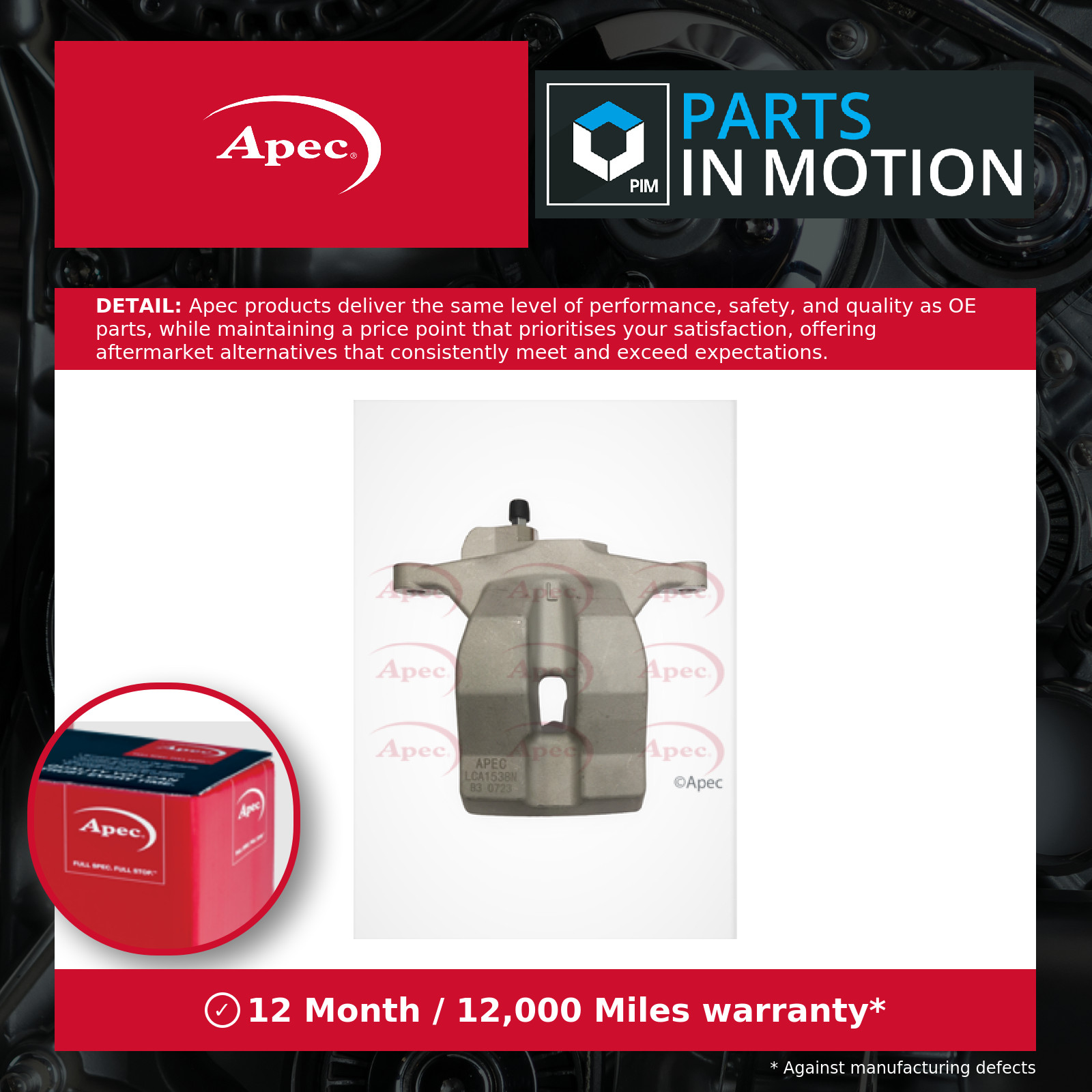 Brake Caliper fits TOYOTA PRIUS ZVW4 1.8 Rear Left 2011 on 2ZR-FXE 4785047060