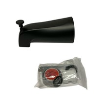 Mainstays Matte Black Tub Spout With Diverter New