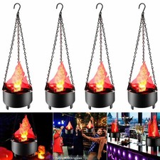 4 Pack Artificial Fire Lamp Fake Fire Flame Effect Campfire Light LED Xmas Decor