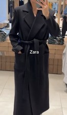 Zara Mantel Wolle Wollmantel Wintermantel Größe M schwarz viral neu mit Etikett