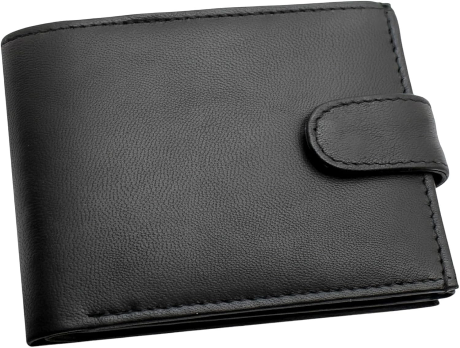 RAS Mens RFID Blocking Genuine Leather Trifold Wallet for Coins Cash and Id 94