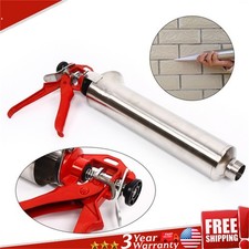 Caulking Cement Pump Gun Mortar Gun Cement Applicator Grout Concrete Tool Silver