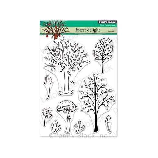 Penny Black 5""x6½"" Clear Stamps - Forest Delight 30-603