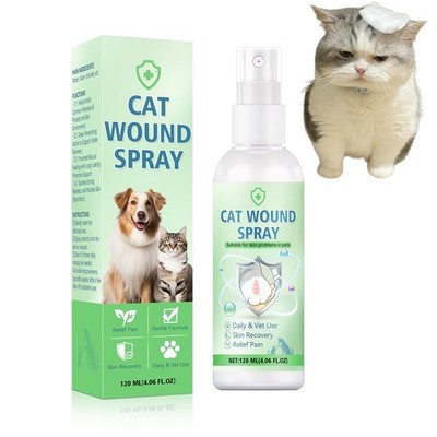 Nozerix Cat Wound Spray, Wound Care for Cats, Pet Wound Care Formula for Scra...