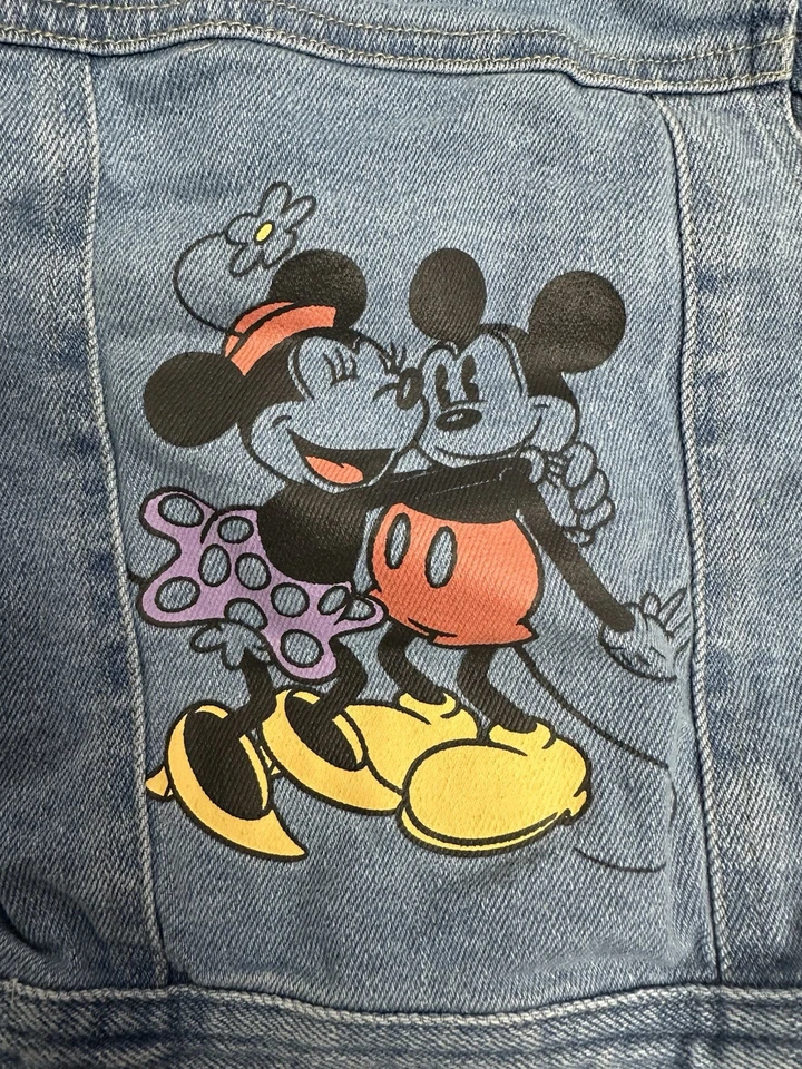Chaqueta Jean Disney Infantil y Niñas Pequeñas Azul Denim Minnie Mickey Mouse 12 Mth Foto 4 de 4