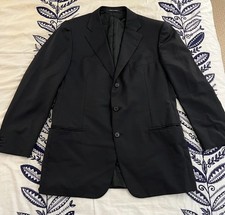 RARE Ermenegildo Zegna Traveller Wool Blazer 42R Black Richards AS IS Read