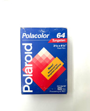 Expired Sealed Polaroid Polacolor Tungsten 64 Instant Film 3  x 4 
