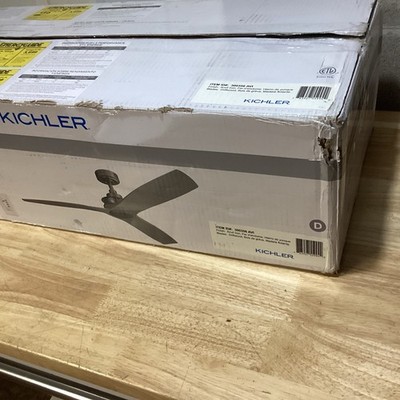 Kichler 300356 Ried 56'' 3 Blade Indoor / Outdoor Ceiling Fan - Anvil Iron