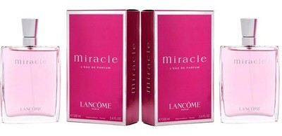 Lancome MIRACLE  L'eau De Parfum EDP 1.0 oz/30ml 2 Pack! NEW