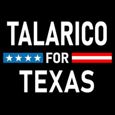 TWO Talarico for Texas Stickers 4x4" Sticker Set Black