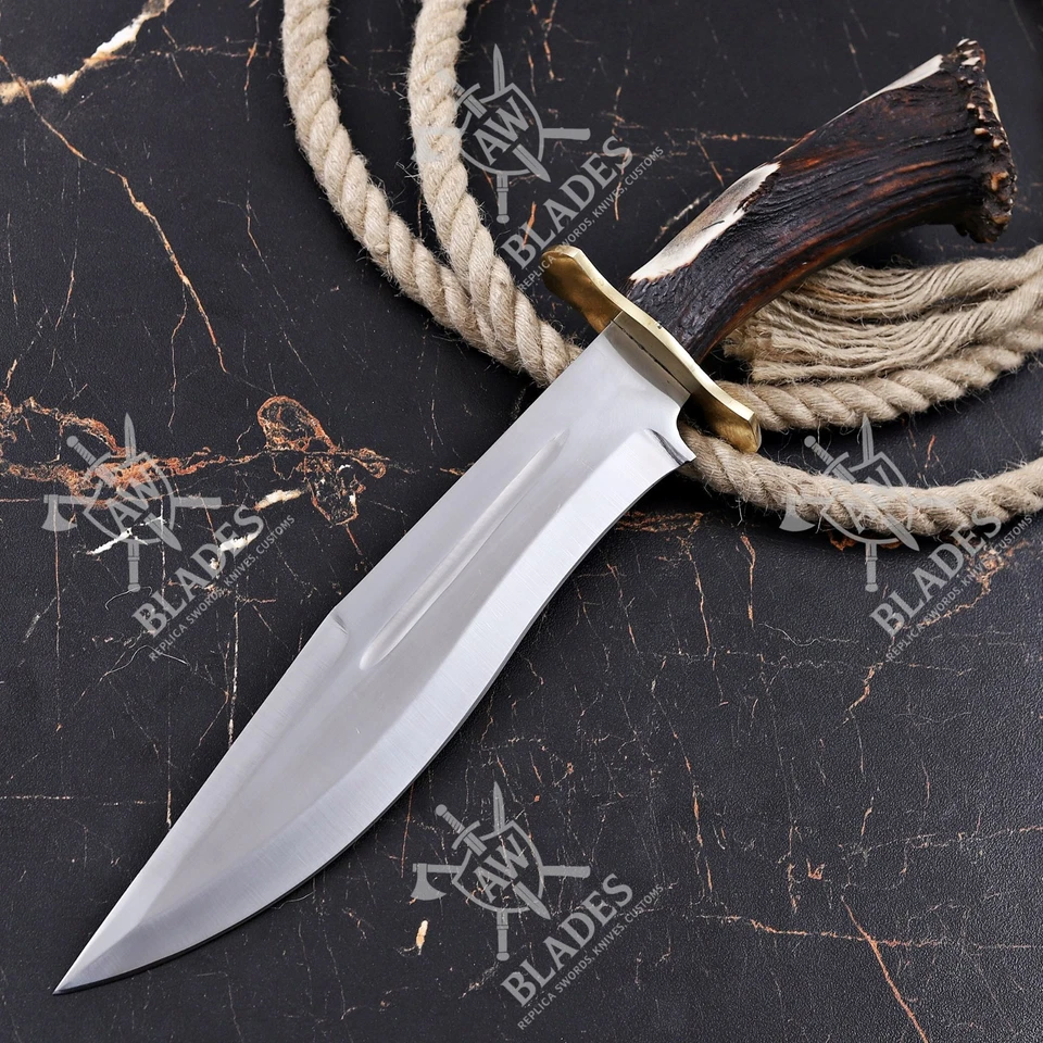 Seraphim Falls Bowie Knife: Muela Magnum Stag 26 Replica with Leather Sheath - Image 2 of 4