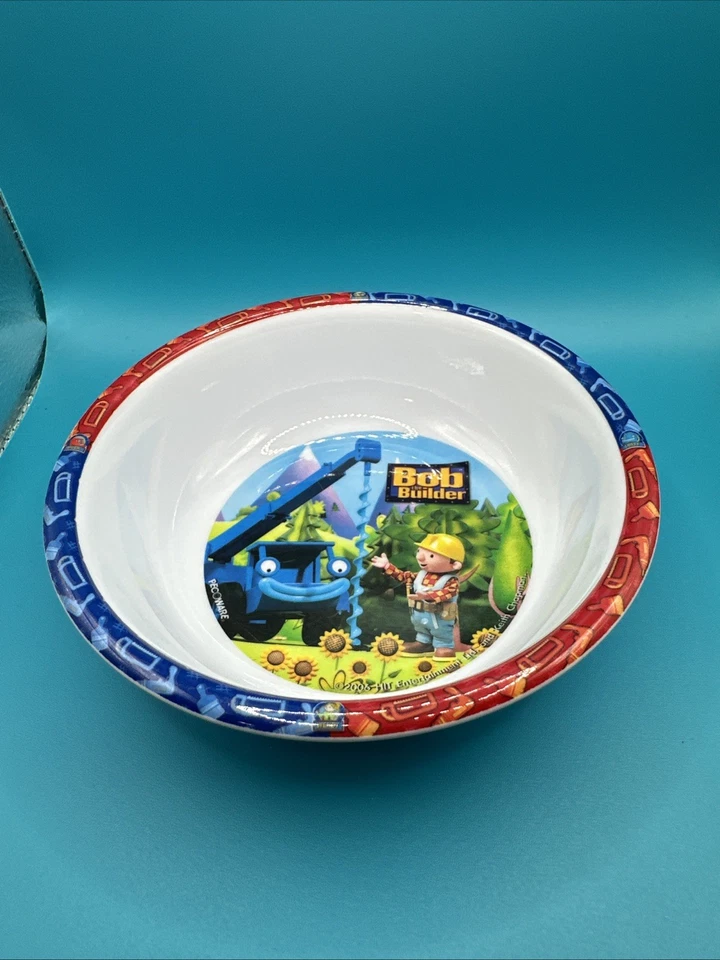 Bob The Builder Bowl Cereal Bowl Melamina Ware Foto 2 de 4