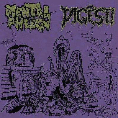 MENTAL PHLEGM / DIGEST! - split CD