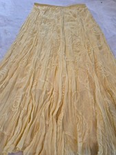 Boho Crinkle Midi Skirt Sz PL Fairy Core Ethereal Feminine Romantic Cowgirl