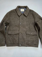 SCOTCH & SODA AMSTERDAM HEAVY POLYESTER DEMITASSE BROWN MEN'S JACKET SIZE M