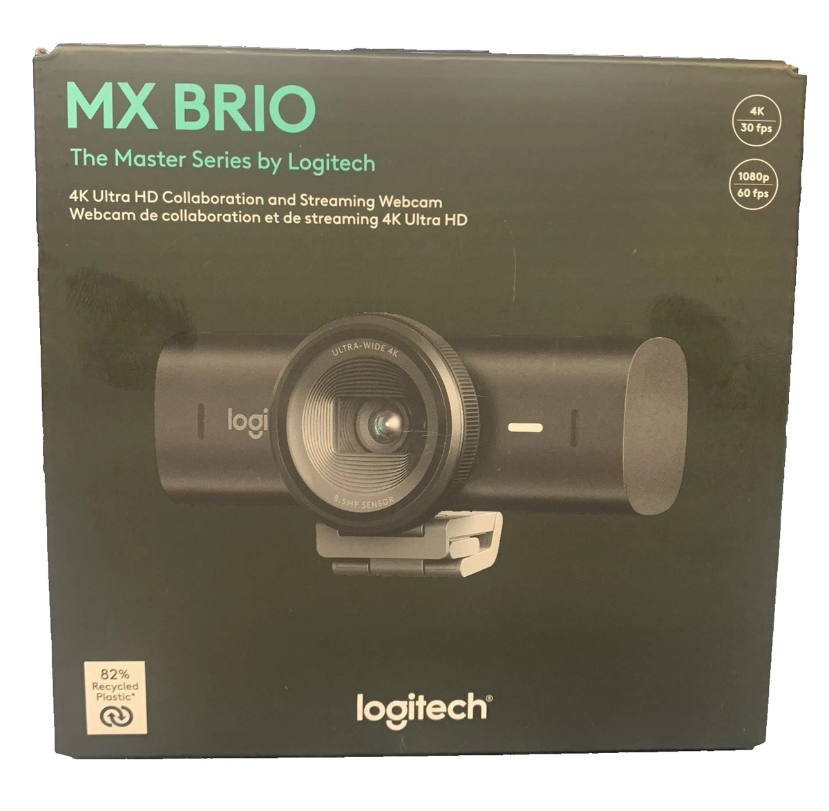 NEW! Logitech MX Brio Ultra HD 4K Video Conference Gaming and