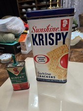 Vintage Advertising Tin Lot - Sunshine Krispy...