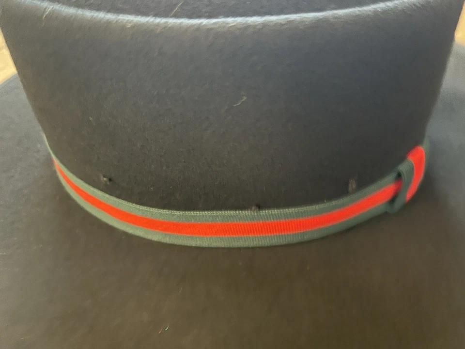 Olive & Pique 100% Wool Felt Black Gambler Hat - Image 3 of 4