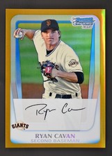 2011 Bowman #BCP7 Ryan Cavan /50 Chrome Prospects Gold Refractor