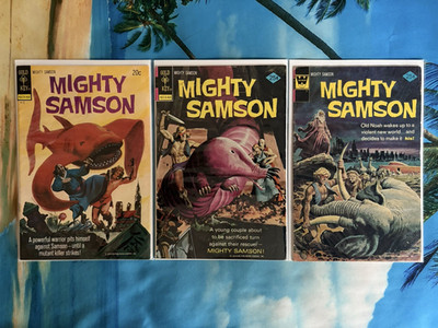 MIGHTY SAMPSON - GOLD KEY COMICS LOT OF 3 - #24, #25, #27 - BRONZE AGE MID-GRADE