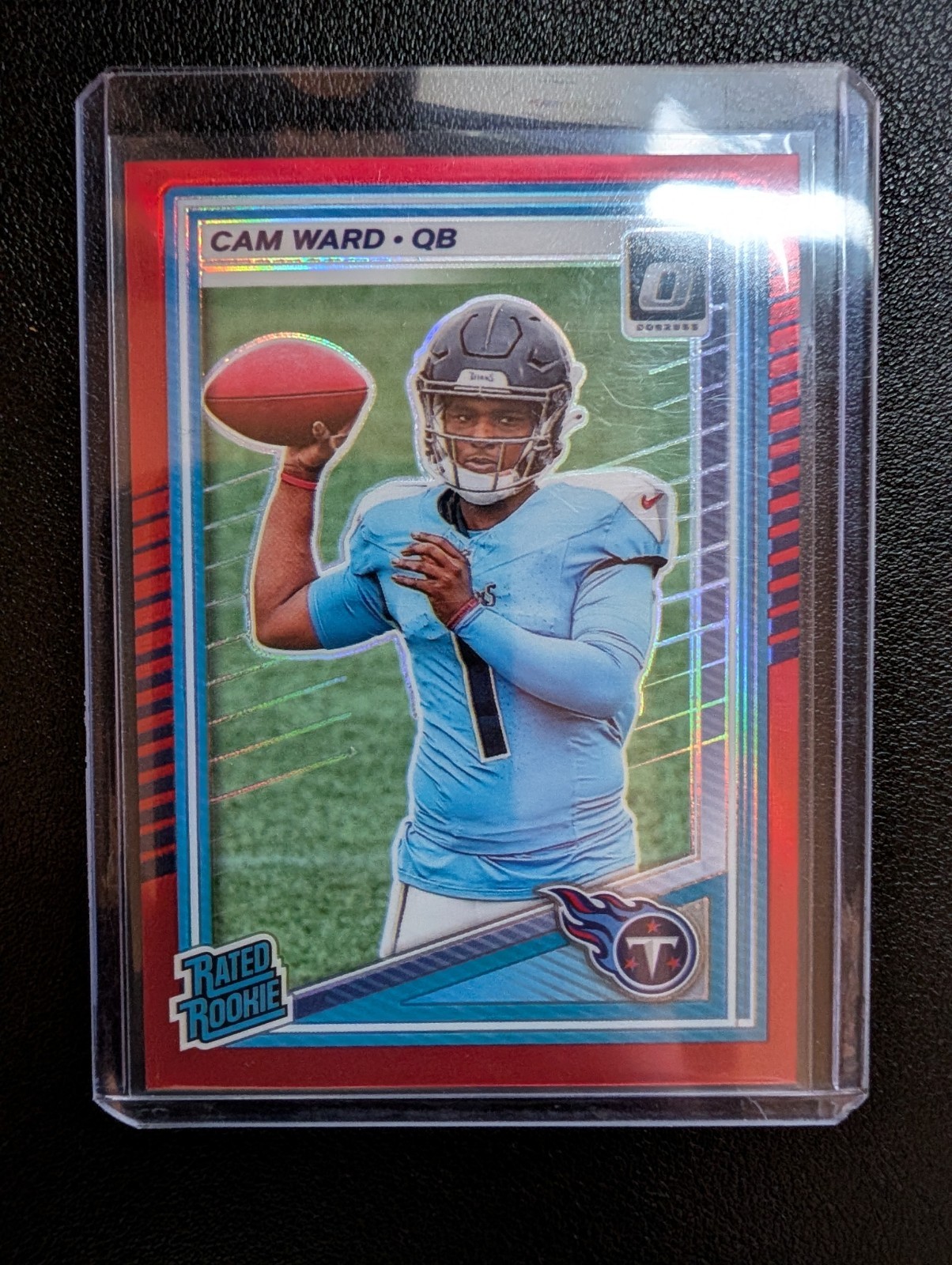 2025 Panini Donruss Optic - Rated Rookie Cam Ward #293 Red Prizm /149 (RC)