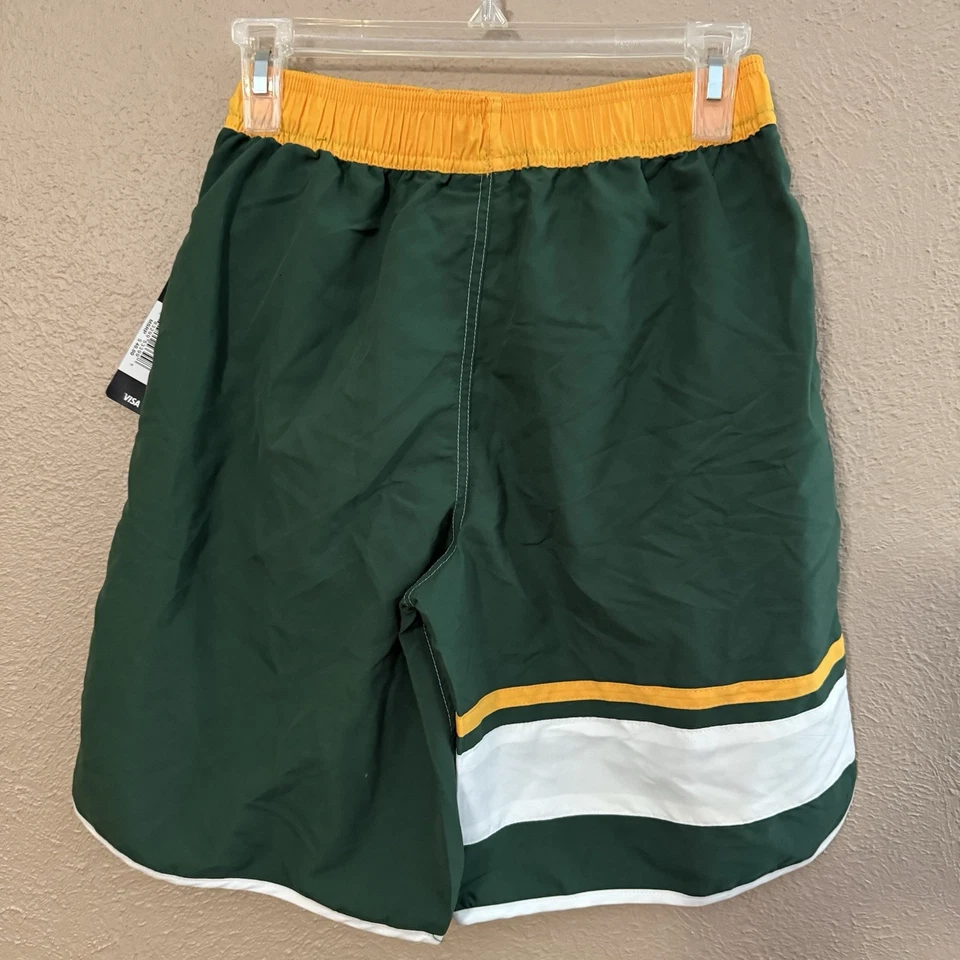 绿湾包装工队泳装青少年男孩中号 (10/12) 绿色 NFL 球队服装全新带标签 — 第 2/4 张图片
